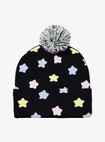 Kirby Star Fuzzy Pom Beanie