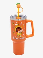 Strawberry Shortcake Orange Blossom Straw Tumbler with Handle — BoxLunch Exclusive