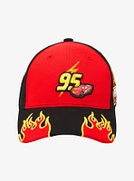 Disney Pixar Cars Lightning McQueen Flames Ball Cap - BoxLunch Exclusive