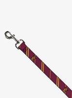 Harry Potter Gryffindor Crest Stripe Dog Leash