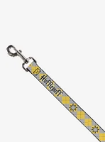 Harry Potter Hufflepuff Stars Argyle Plaid Dog Leash