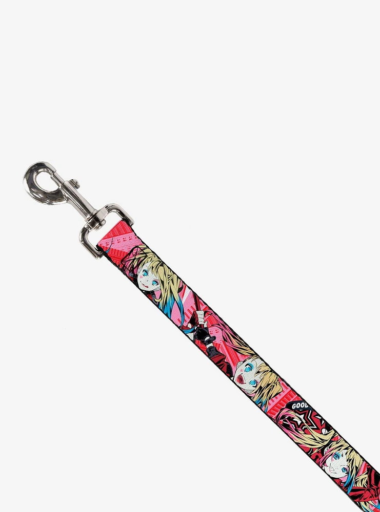 DC Comics Harley Quinn Puddin Poses Anime Graphics Dog Leash