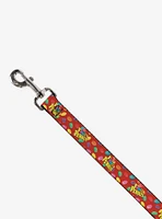 The Flintstones Fruity Pebbles Cereal Scattered Dog Leash