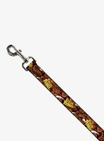 The Flintstones Cocoa Pebbles Logo Vivid Cereal Dog Leash