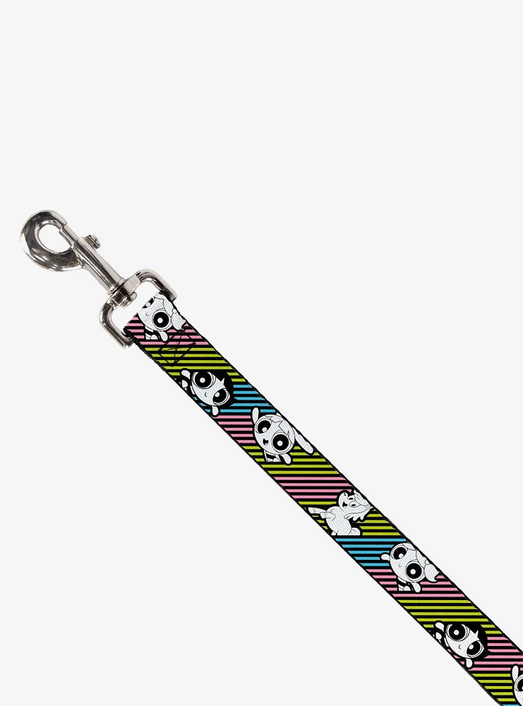 The Powerpuff Girls and Donny Stripe Pastel Dog Leash