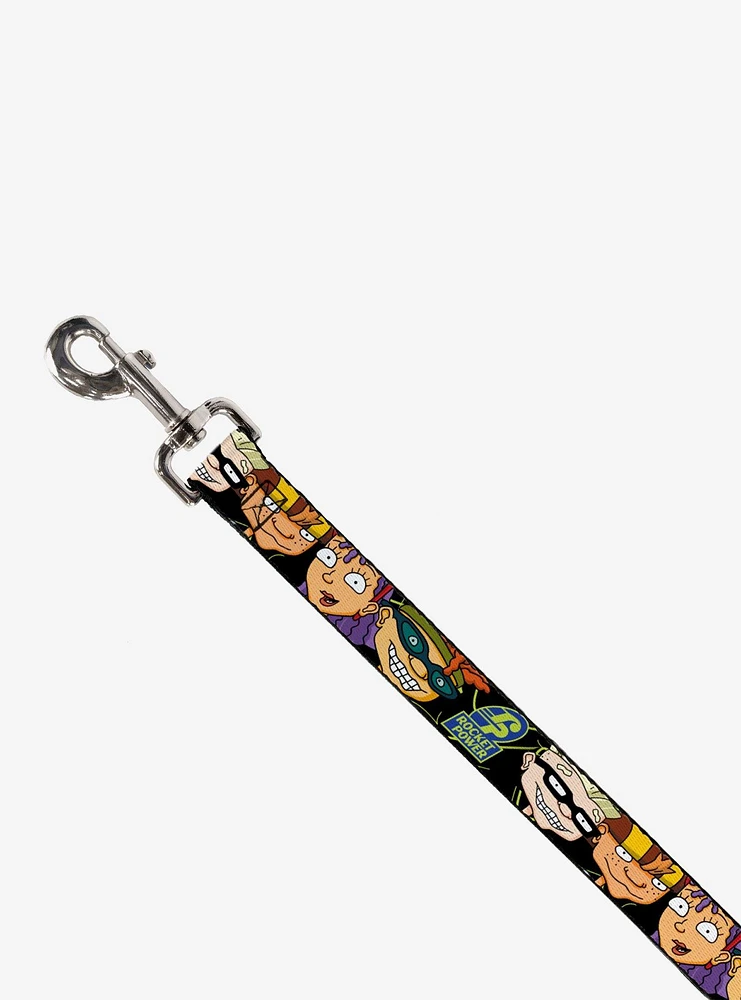 Rocket Power Logo Character Faces Close Up Dog Leash