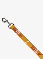 Yellowstone Y Logo Cowboy Up Text Dog Leash