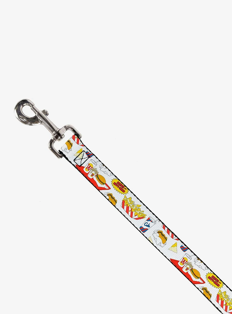 Beavis and Butt-Head Burger World Icons Collage Dog Leash