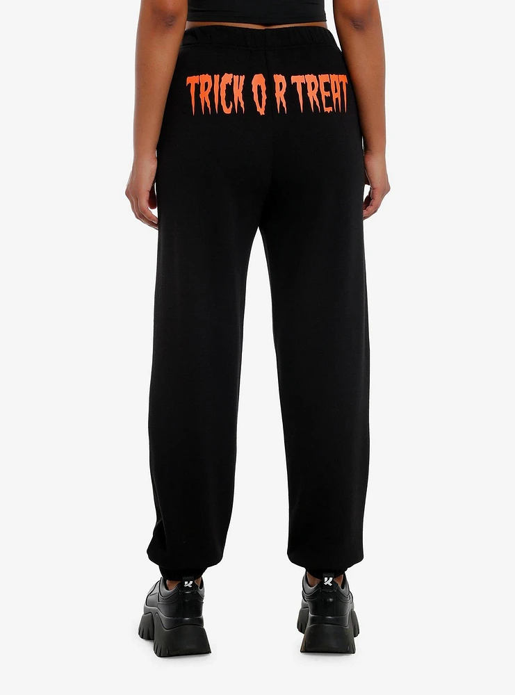 Social Collision Halloween Icons Girls Jogger Sweatpants