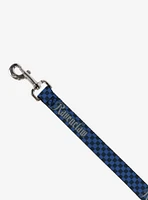Harry Potter Ravenclaw Checker Dog Leash