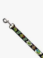 Teenage Mutant Ninja Turtles Faces and Icons Dog Leash