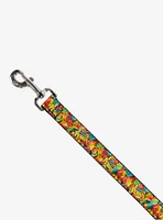 The Flintstones Fruity Pebbles Logo Vivid Cereal Dog Leash