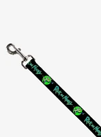 Rick and Morty Title Logo Portal Pose Dog Leash