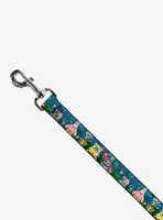 SpongeBob SquarePants Friends 8 Bit Scene Dog Leash