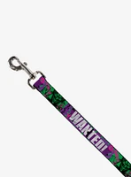 DC Comics The Joker Wanted Smiling Pose and Graffiti Dog Leash