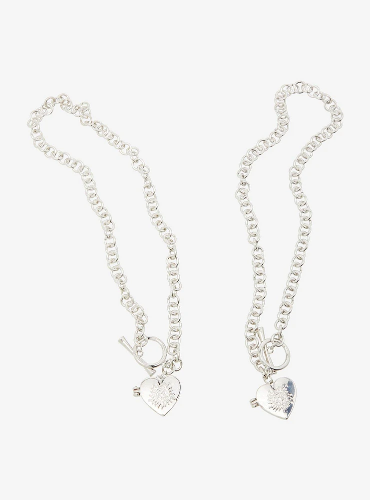 Supernatural Sam & Dean Best Friend Locket Necklace Set