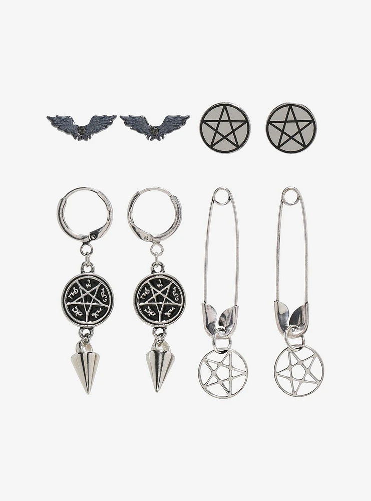 Supernatural Star Symbol Earring Set