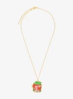 Strawberry Shortcake Hinge Locket Necklace