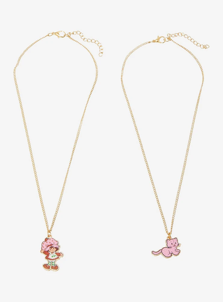 Strawberry Shortcake Custard Best Friend Necklace Set