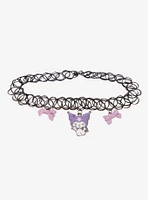 Kuromi Bows Tattoo Choker