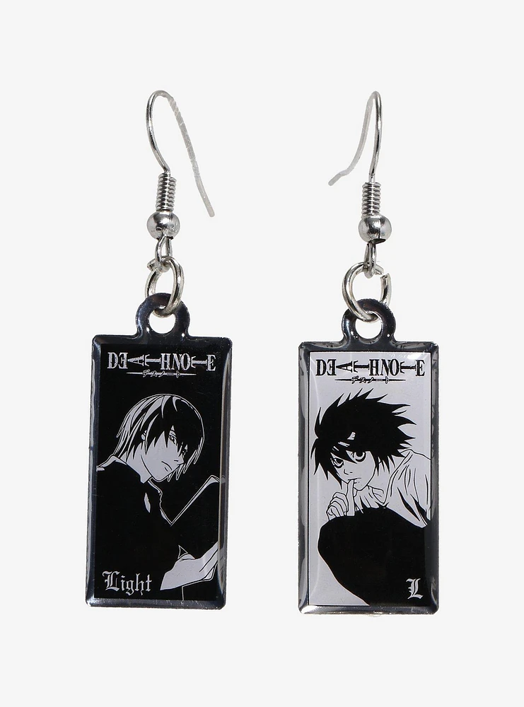 Death Note Light & L Drop Earrings