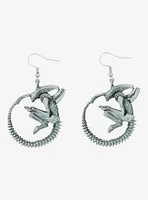 Alien Xenomorph Drop Earrings