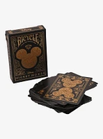 Bicycle Disney Mickey Mouse Black & Gold Playing Cards