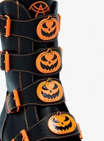 Strange Cvlt Jack-O'-Lantern Buckle Platform Boots