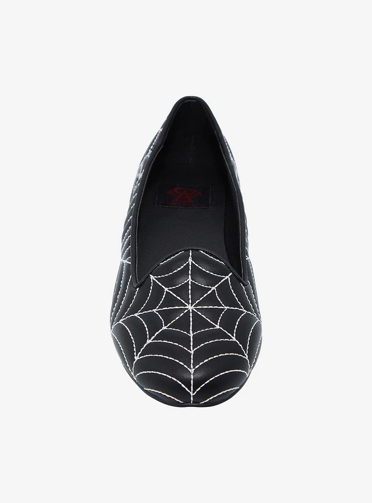 Strange Cvlt Lydia Web Glow-In-The-Dark Flats