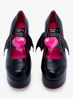 Monster High X YRU Draculaura Black & Pink Deelite Heels