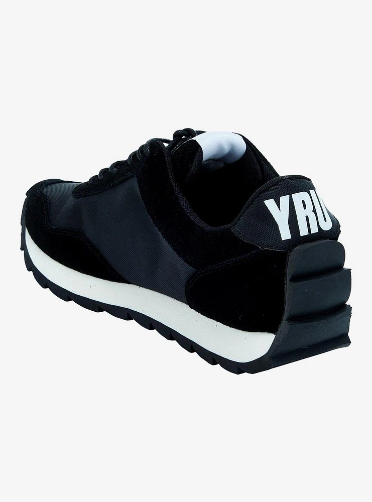 YRU Black & White Flash Sneakers