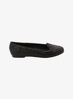 Strange Cvlt Black Web Lydia Flats