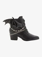 Strange Cvlt Black Nadja Bat Wing Booties