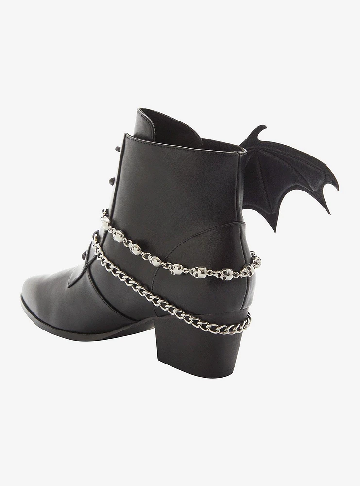 Strange Cvlt Black Nadja Bat Wing Booties