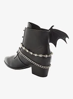 Strange Cvlt Black Nadja Bat Wing Booties