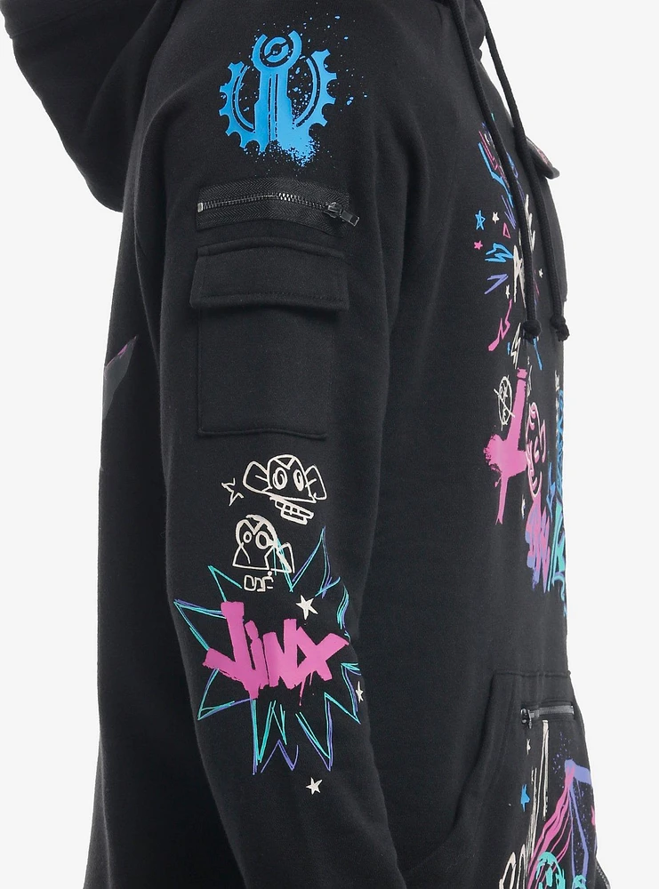 Arcane Jinx Graffiti Hoodie