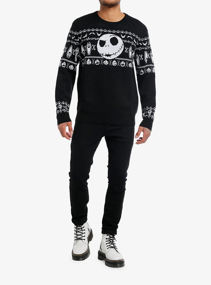 Our Universe The Nightmare Before Christmas Jack Fair Isle Intarsia Sweater