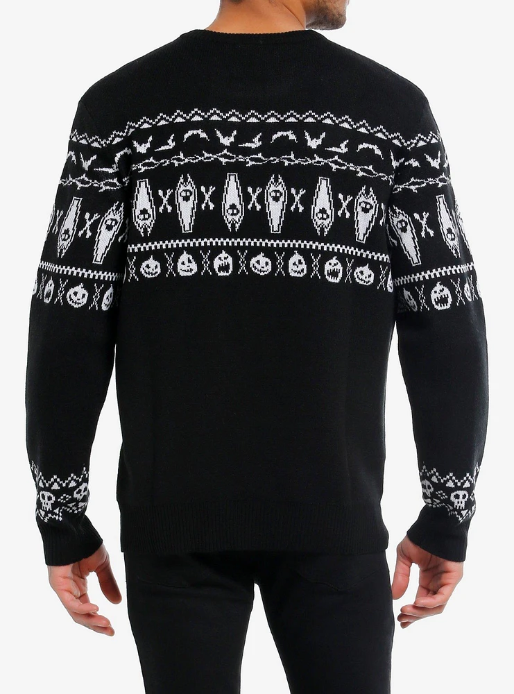 Our Universe The Nightmare Before Christmas Jack Fair Isle Intarsia Sweater