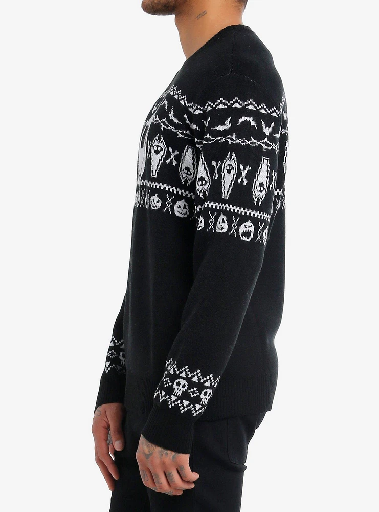 Our Universe The Nightmare Before Christmas Jack Fair Isle Intarsia Sweater