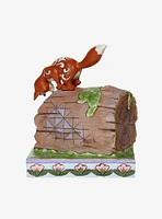 Disney The Fox and the Hound On Log Figure