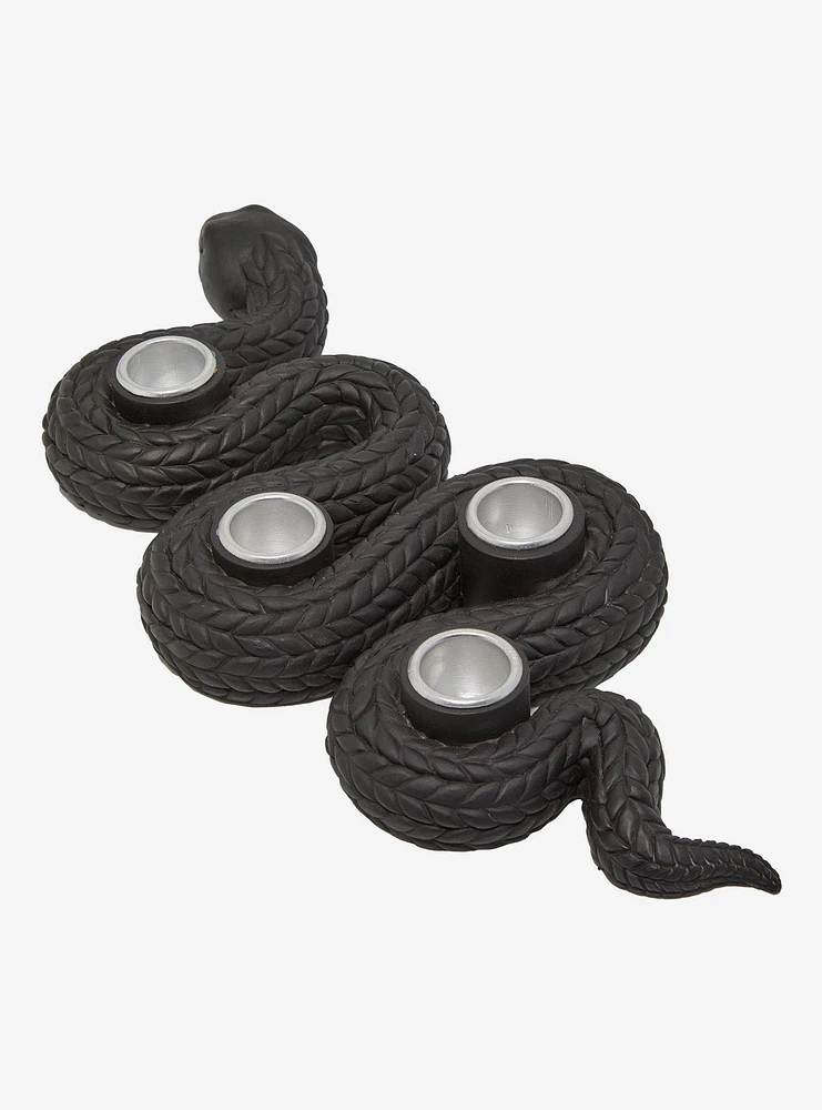 Black Serpent Candle Holder