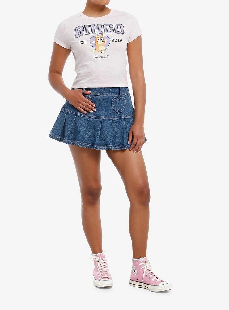 Bluey Bingo Varsity Girls Baby T-Shirt