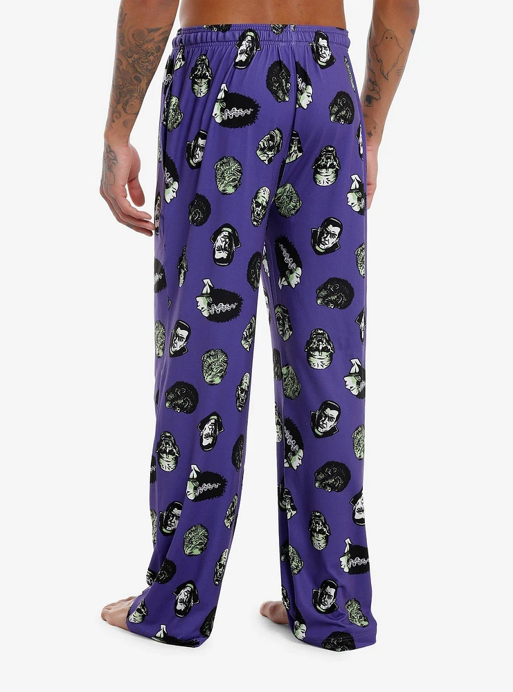 Universal Monsters Faces Pajama Pants