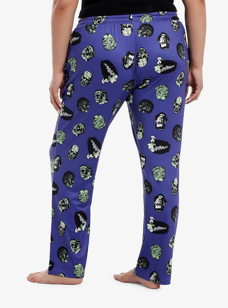 Universal Monsters Faces Pajama Pants Plus