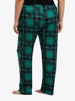 Harry Potter Slytherin Plaid Pajama Pants Plus