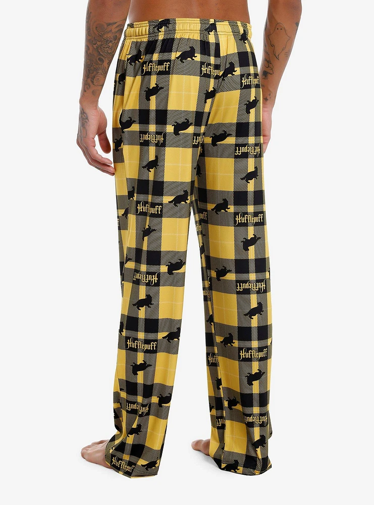 Harry Potter Hufflepuff Plaid Pajama Pants