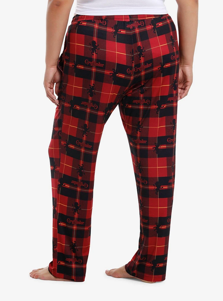 Harry Potter Gryffindor Plaid Pajama Pants Plus