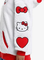 Hello Kitty 3D Ears Patch Girls Sherpa Hoodie