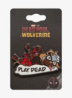 Marvel Deadpool & Wolverine Dogpool Play Dead Enamel Pin