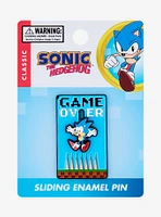 Sonic the Hedgehog Game Over Sliding Enamel Pin